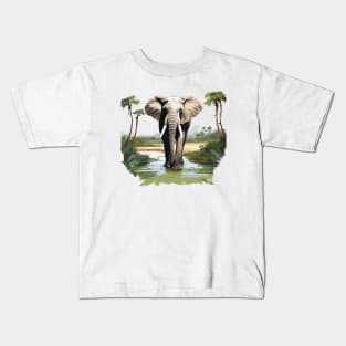 I Love Elephants Kids T-Shirt